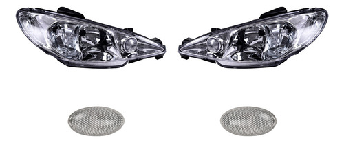 Cuartos + Faros 4 Piezas Depo 206 2003-2009