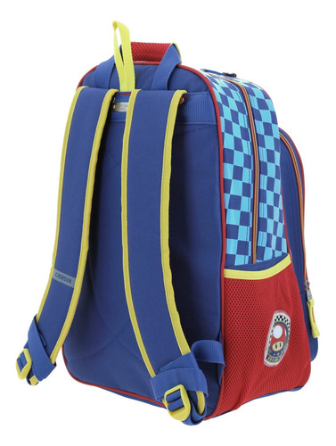 Mochila Mariokart Mario Señalizaciones Azul Primaria Mb66245 Chenson Diseño De La Tela Estampado
