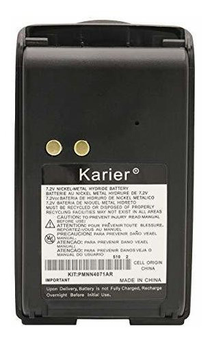 Batería De Radio Bidireccional Ni-mh Karier 1800mah Con Clip