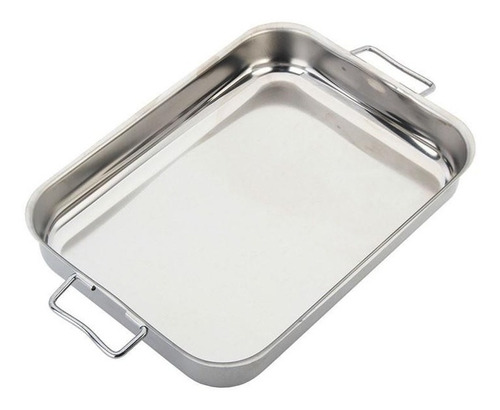 Asadera Inox A/movil 40x28x5.6 Cm