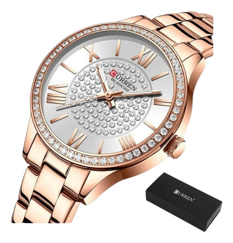 Relojes De Cuarzo De Lujo Curren Diamond Para Mujer