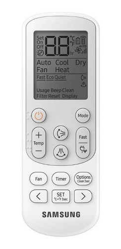 Imagen 3 de 4 de Aire acondicionado Samsung split inverter frío 11499 BTU blanco 220V AR12TVFZAWK