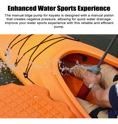 Bomba De Agua Manual De Achique Para Barcos, Kayak, Canoa, P