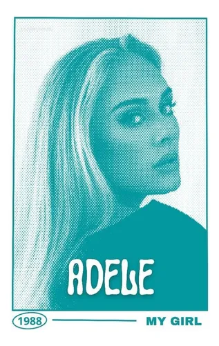 20 Pegotines Stickers De Adele Cantante Adhesivos