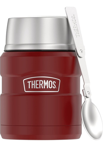 Termo De Comida Thermos Con Cuchara Aislado Al Vacío, 473ml