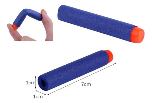 Refil Munição Balas Dardos Nerf Pistola Lançadora Kit 20 Und