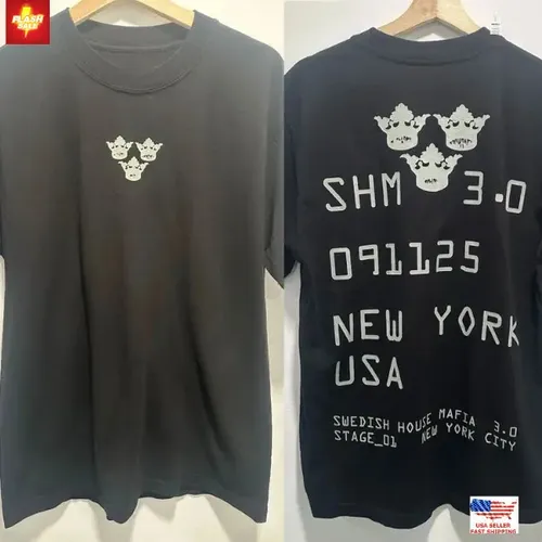 Camiseta De 2 Lados Do Swedish House Mafia 3.0 091125 Nyc 20