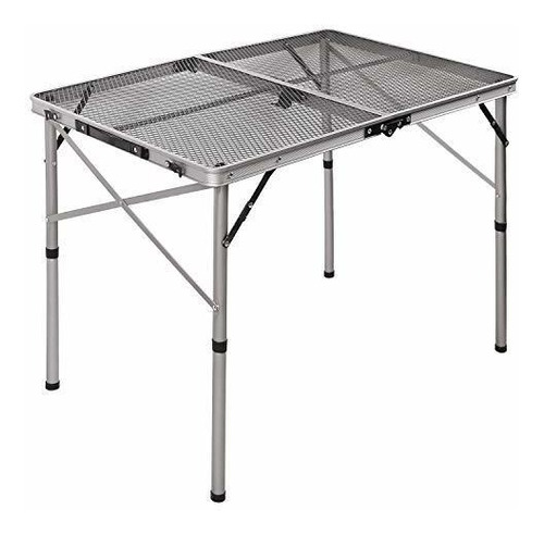 Mesa Plegable Portatil Para Parrilla Acampar Ligera Metal