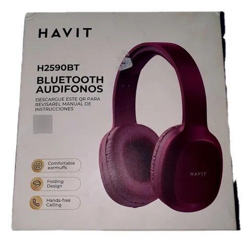 Aud fonos Gamer Havit Bluetooth H2590btbr Rojo On Ear