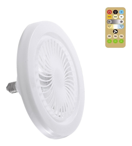 Lámpara Led Con Ventilador De Techo, Ajuste De Control, Luz