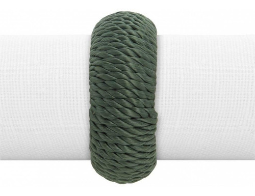 Conjunto De 4 Argolas De Guardanapo Verde Olive Viscose