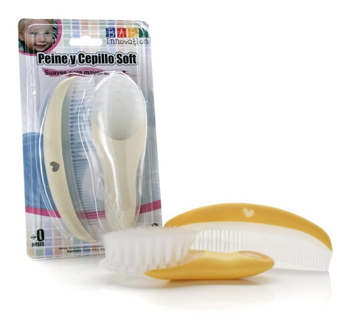 Cepillo Y Peine Baby Innovation Cerdas Naturales 