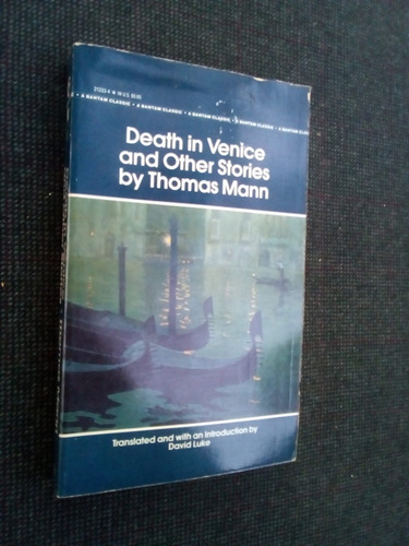 Imagen 1 de 3 de Death In Venice And Other Stories Thomas Mann