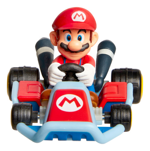 Super Mario Figura 06cm Articulado Kart Vehiculo Racers Mari