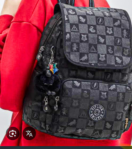 Mochila Harry Potter Kipling Importación Americana Gris Oscuro Liso