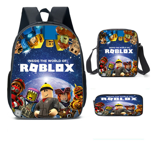 Nueva Mochila Roblox Para Estudiantes De Primaria, Kit De 3