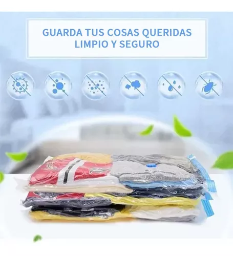 Pack 10 Piezas】Bolsas para guardar ropa al vacio - bolsas al