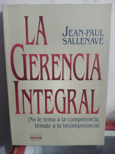 La Gerencia Integral- Jean- Paul Sallenave Original Usado