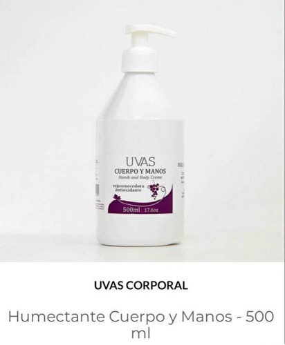 Uvas Cuerpo Y Manos (500ml)