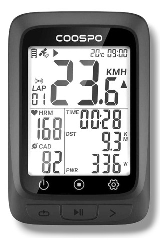 Ciclocomputador Inalámbrico Coospo Bc107 Ant+, Gps, Strava