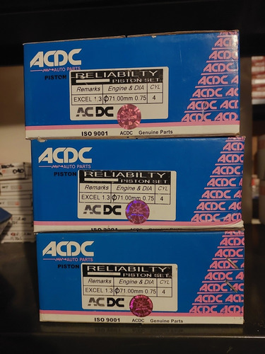 Pistones Excel 1.3 A 030 Y 020 Marca Acdc