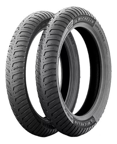 Par Pneu Michelin 80/100-18 90/90-18 City Extra Yes Ybr 125 