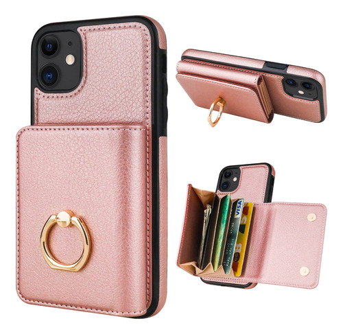 Folosu Funda Tipo Cartera Para iPhone 11 Con Soporte Para Ta