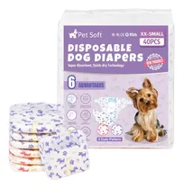 Comprar Pañales Desechables Para Perras 40 Unidades Talla Xxs
