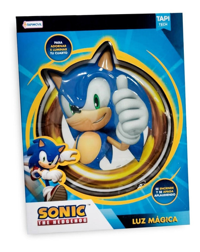 Luz Mágica Infanti 3d Aplausos Sonic Sega