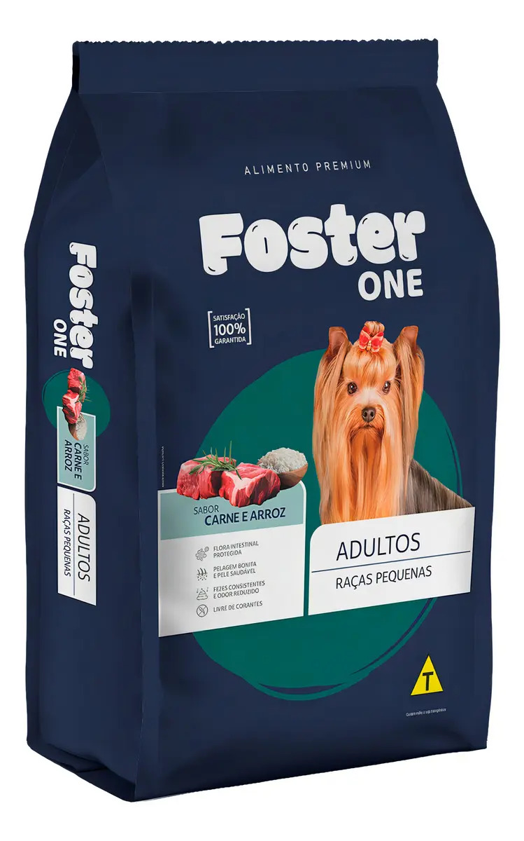 Ração Foster One Para Cães Adultos Raças Pequenas Carne 20kg