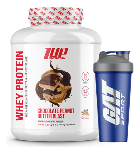 1up Nutrition Whey Protein 5lb + Shaker Gat Gratis