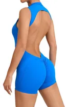 Comprar Mono Deportivo Sin Mangas Para Mujer Con Espalda Hueca