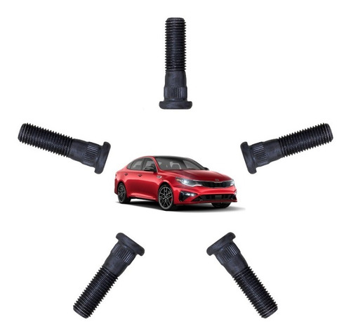 Kit 5 Birlos Rueda Para Kia Optima 2016 2017 12x1.5