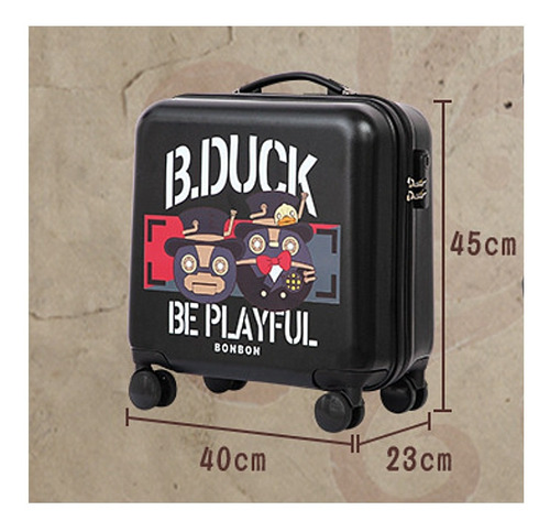 Imagen 2 de 6 de Bolso Maleta Ligera Viaje Para Niños 16 Pulgadas B.duck
