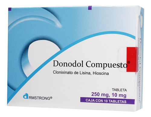 Donodol Compuesto Tableta 250 Mg/10 Mg, 10 Tabletas