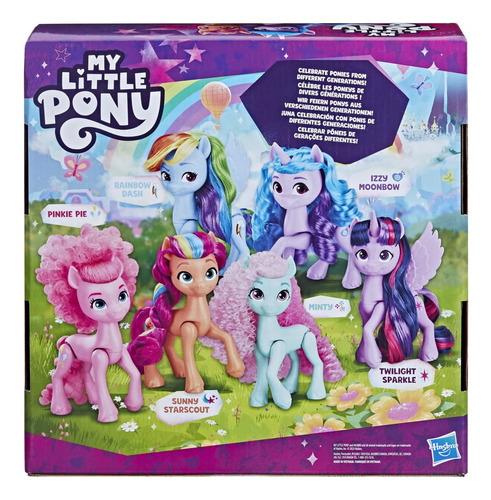 My Little Pony Dolls Rainbow Celebration, conjunto de 6 bonecos
