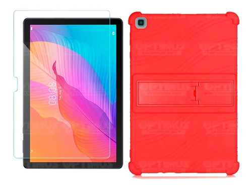 Kit Vidrio Y Forro Tablet Huawei Tab Matepad T10 Antigolpes
