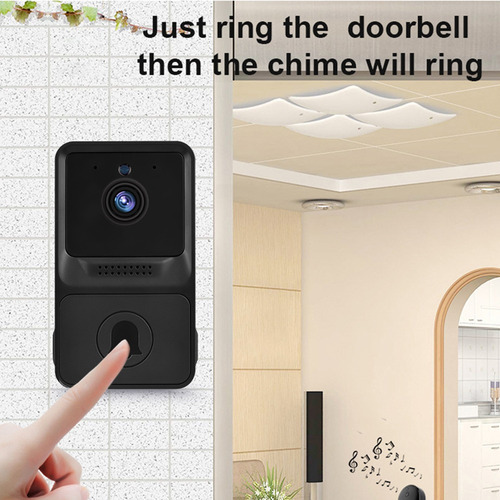 Campainha De Vídeo Com Câmera Campainha Sem Wifi Intelig