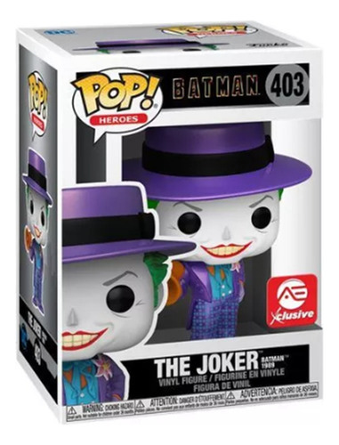 Guason Funko Pop Playera Y Figura Talla Xl Batman 1989