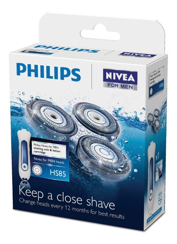 Imagen 1 de 3 de Cuchillas Afeitadoras Philips Cabezales De Afeitado Hs85/40