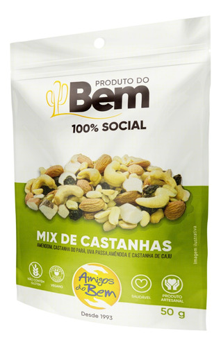 Mix de Castanha Amigos do Bem Pouch 50g