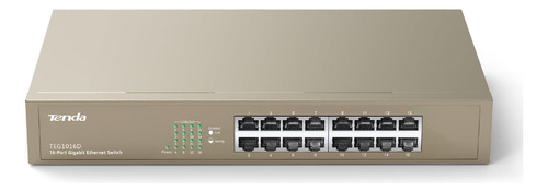 Switch Tenda Teg1016d De 16 Puertos Gigabit, Hub De Red De