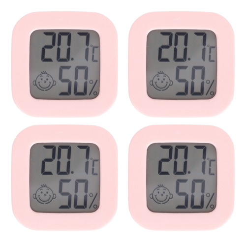 Medidor Electrónico De Temperatura Y Humedad 4 Piezas
