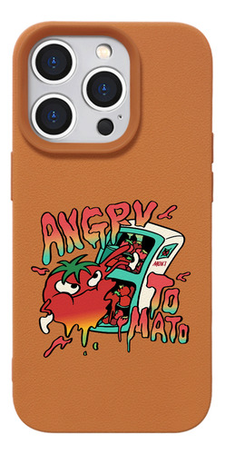 Accesorio Divertido Para Celular Funda De Silicona Diseño Marrón Iphoe 14 Pro Max