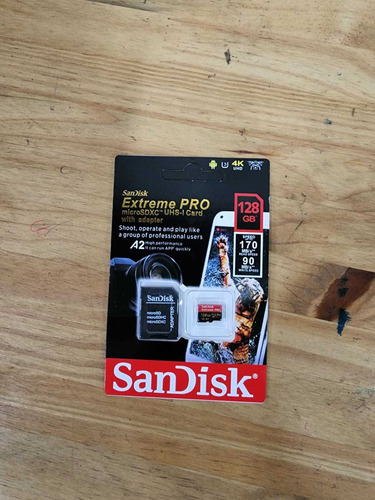 Cartão De Memória Sandisk Extreme Pro 128gb Ultra Rápido Nfe