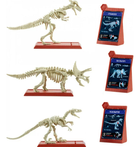  Colección Completa Esqueletos De Jurassic World Stem