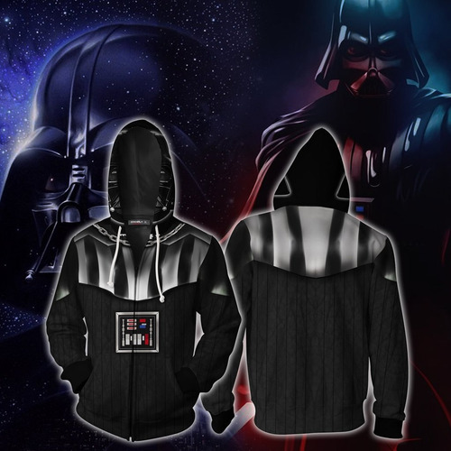 Star Wars Darth Vader Suéter Con Cremallera Traje