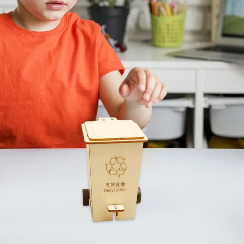 Flip Trash Can Wood Science Project Kits De Reciclable