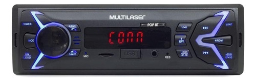 Som automotivo Multilaser Pop P3336P com USB, bluetooth e leitor de cartão SD