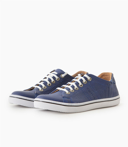 Imagen 2 de 3 de Zapatilla Vintage Boating Hombre Cuero Urbana